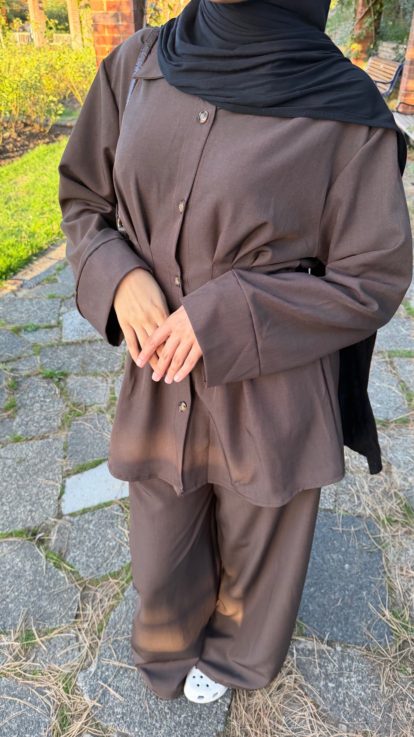 Cinched Co Ord | Dark Brown