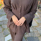 Cinched Co Ord | Dark Brown