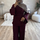 RUCHED SET | Maroon