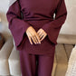 RUCHED SET | Maroon