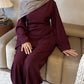 RUCHED SET | Maroon