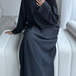 'CLOSED RIBBED ABAYA'