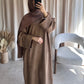 'SUEDE SWEATER DRESS'