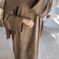 'SUEDE SWEATER DRESS'