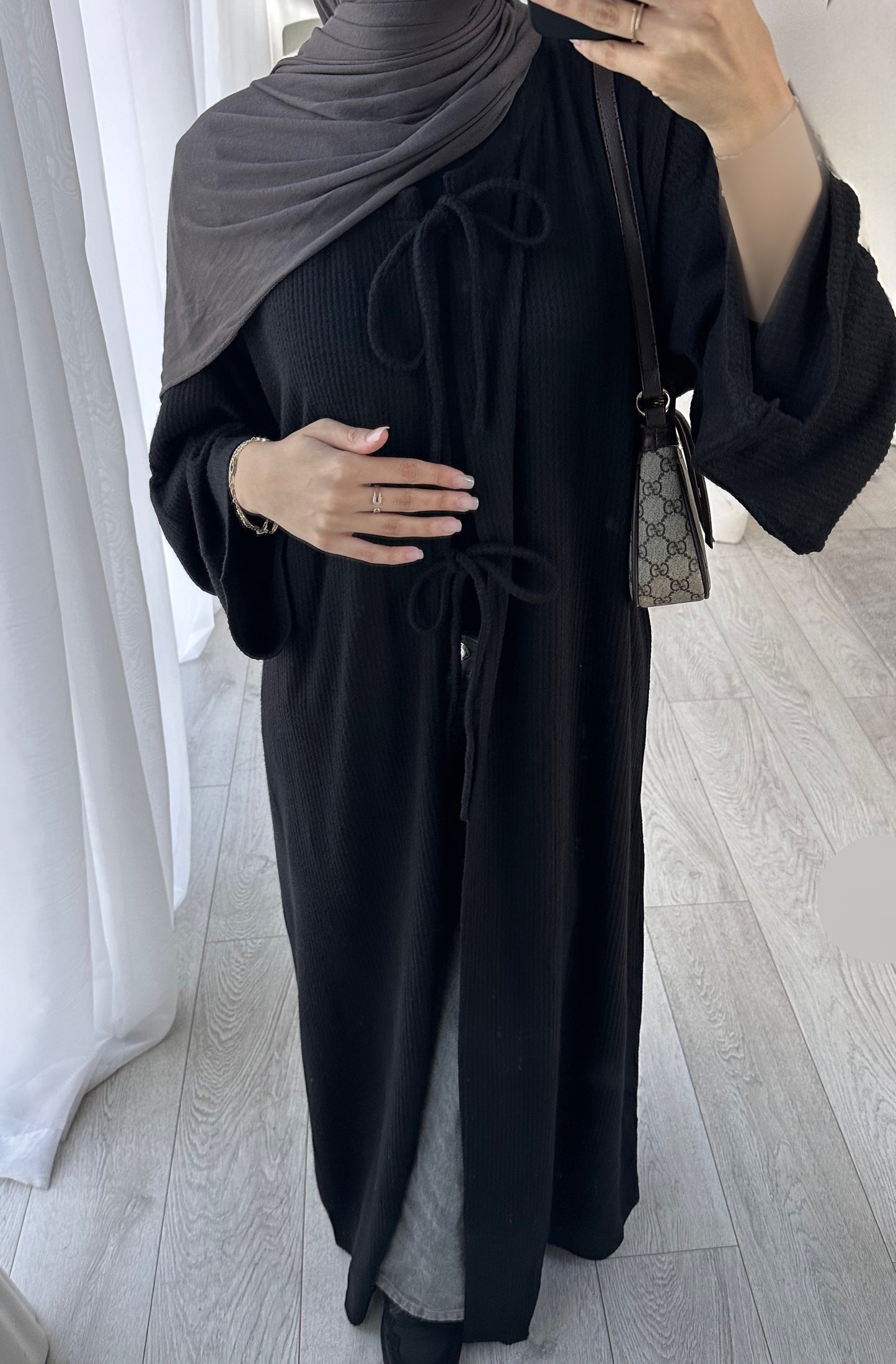 'BOW CARDIGAN ABAYA'