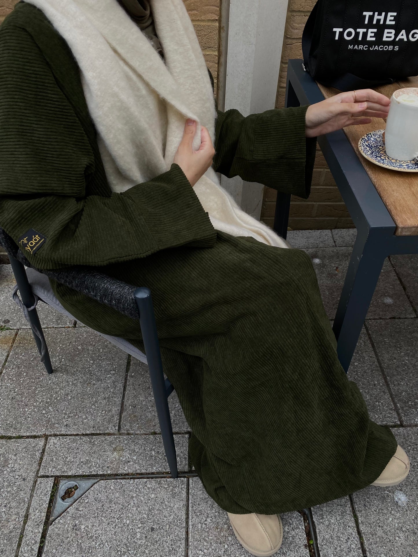 'CORDUROY ABAYA COAT'